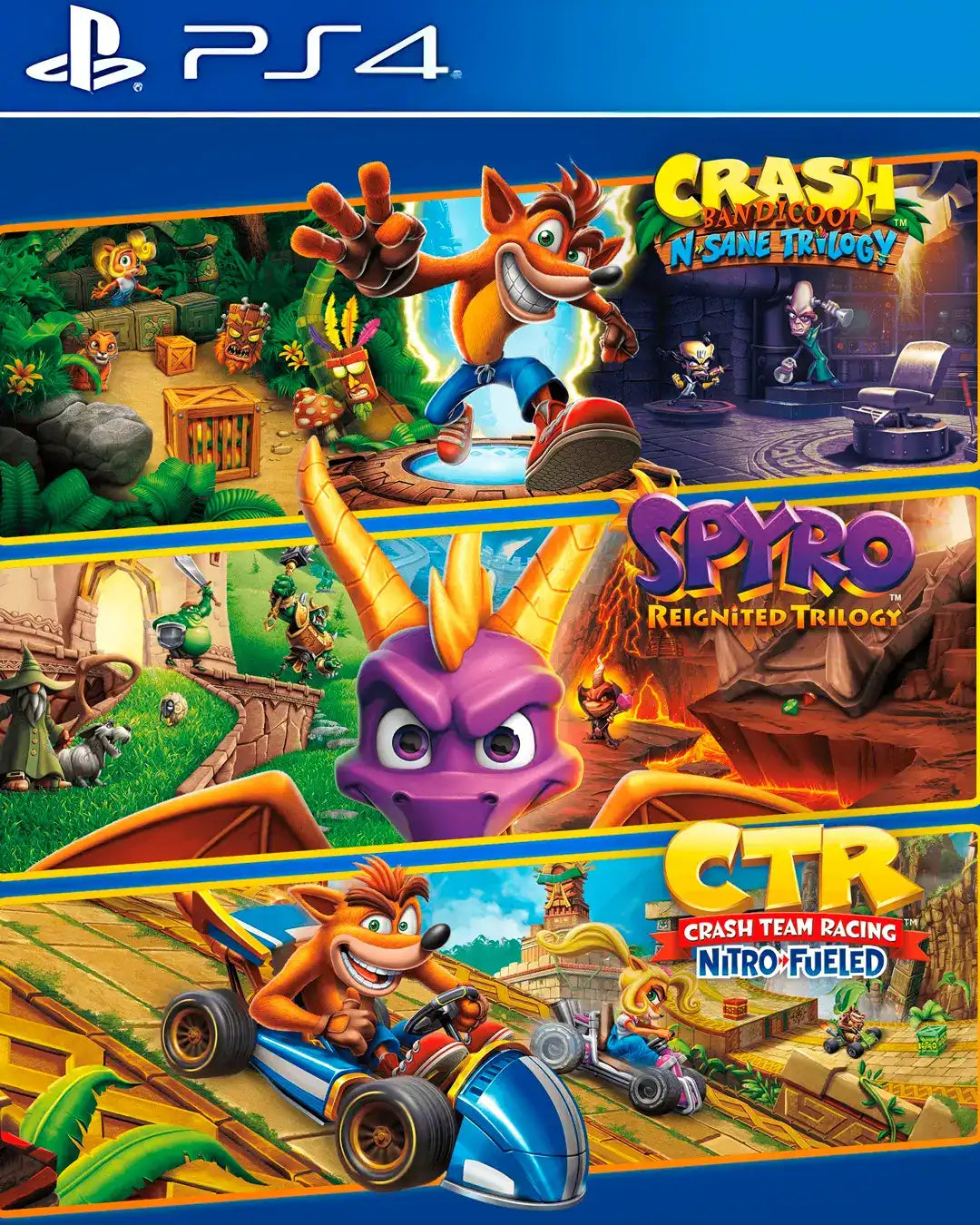Crash + Spyro Triple Play Bundle -PS4