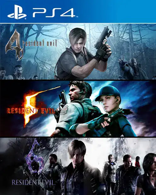 JUEGOS EN 1 RESIDENT EVIL TRIPLE PACK 4,5,6 PS4