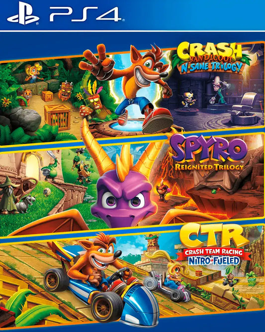 Crash + Spyro Triple Play Bundle -PS4