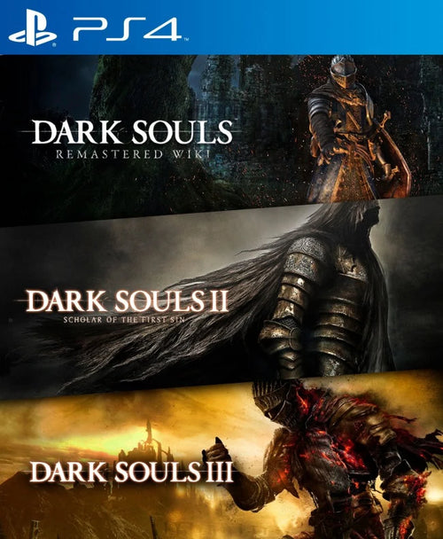 Pack 3 en 1 Dark Souls Remastered + Dark Souls II Scholar of the First Sin + Dark Souls III PS4